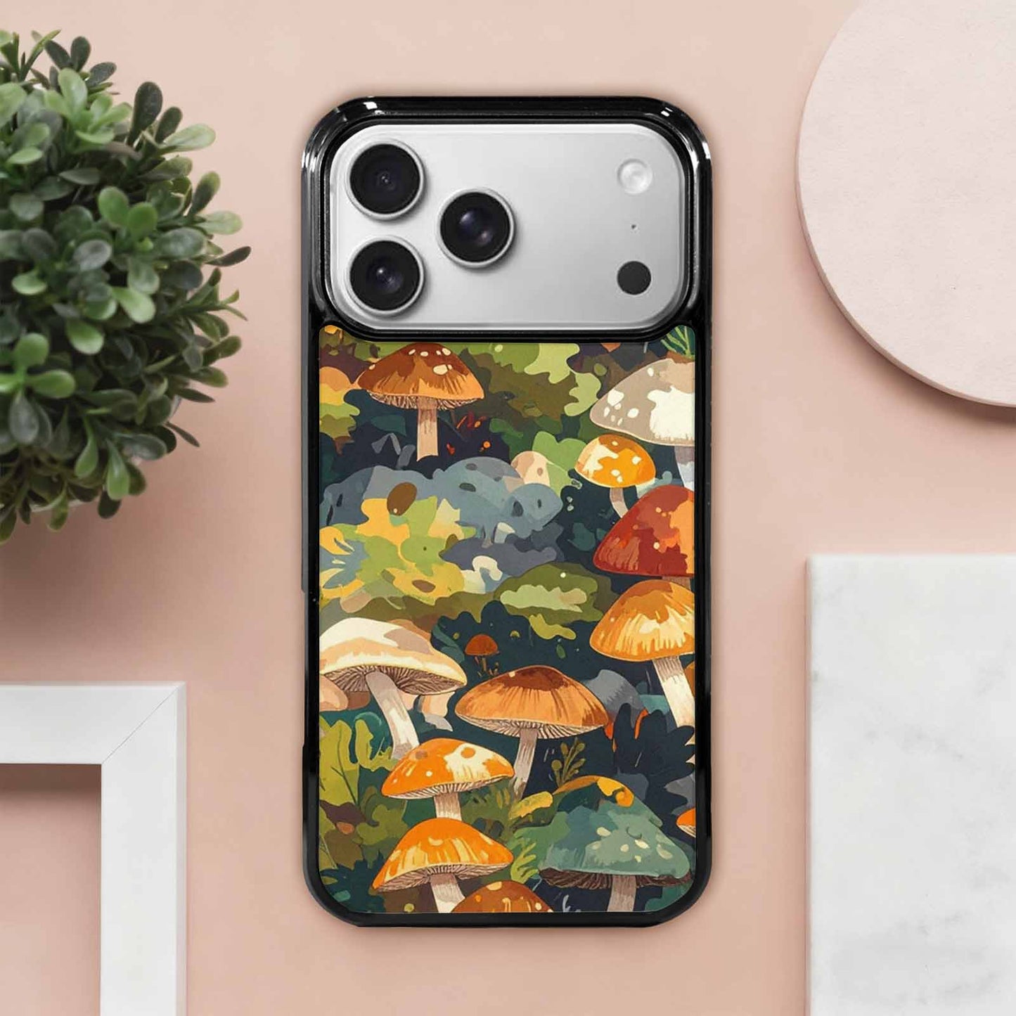 iPhone 17 Pro Max Case — Mushrooms Camomushrooms Patter Kto Camo, Personalized Phone Case