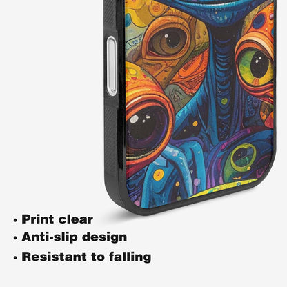 iPhone 16 Case — Cartoon Alien Characters, Personalized Phone Case