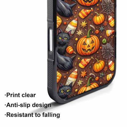 iPhone 17 Pro Case — Small Halloween Pattern Randomly Varying Original, Custom Made Phone Cover