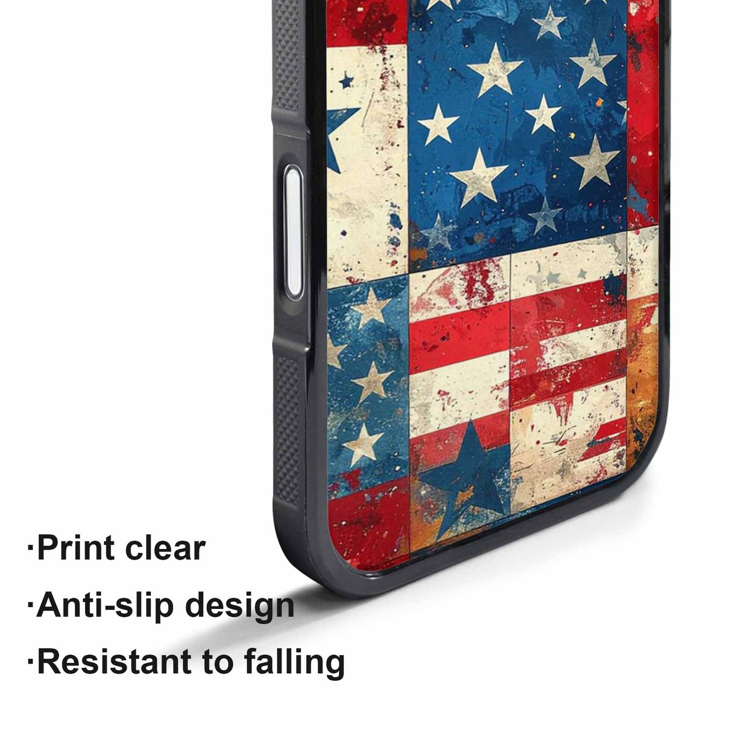 iPhone 17 Pro Case — Small American Flag Stars And Galaxy, Custom Print Case Cover
