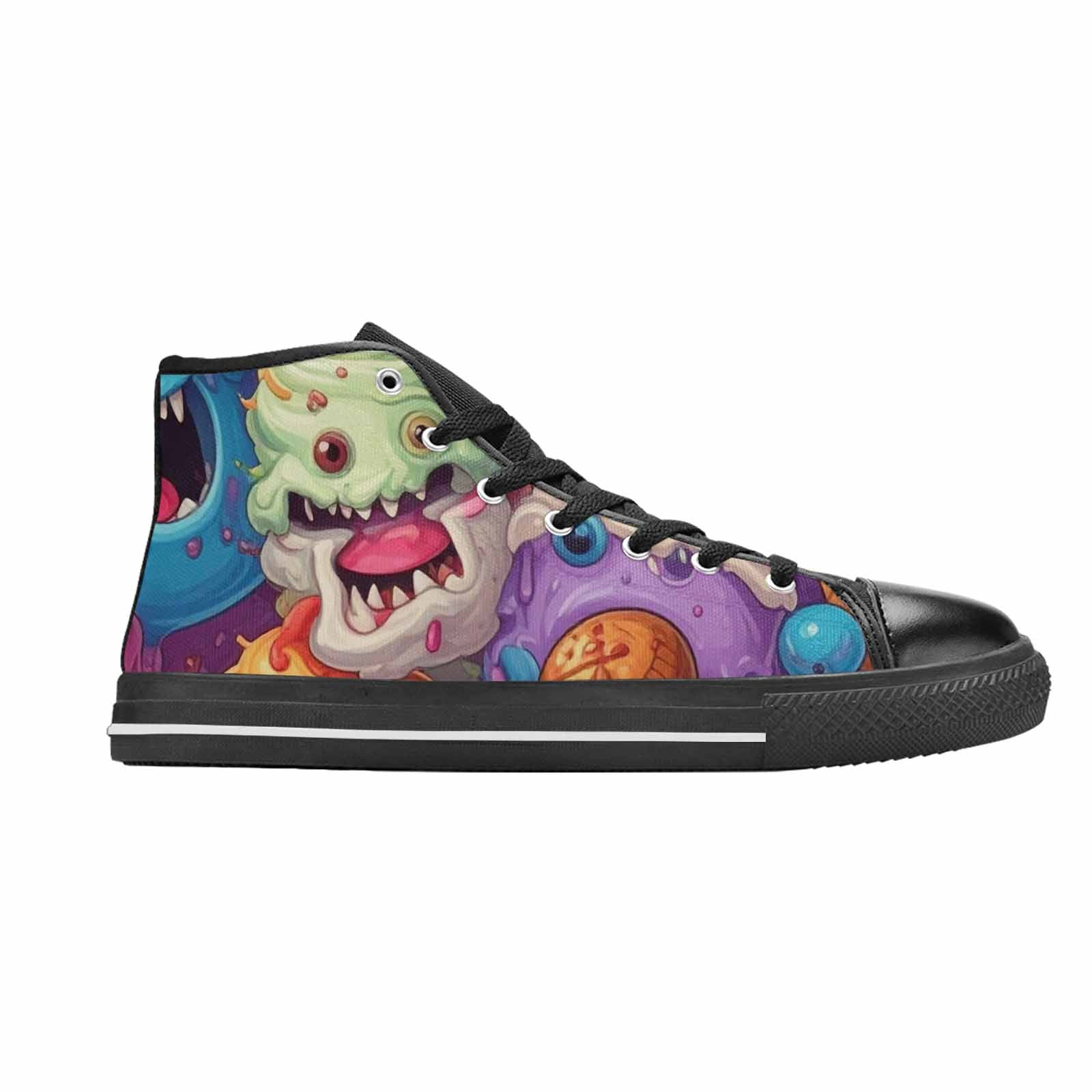 WOMEN'S Melting Icecream Cone Monster High Top Canvas Aesthetic Sneakers