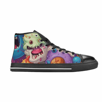 WOMEN'S Melting Icecream Cone Monster High Top Canvas Aesthetic Sneakers