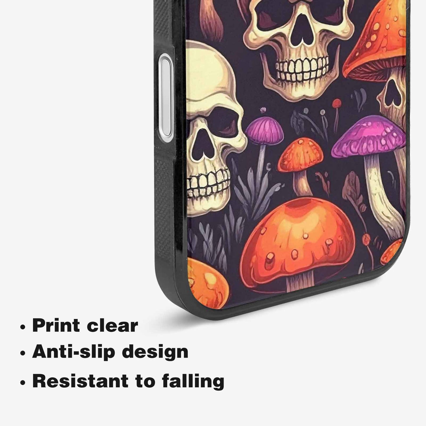 iPhone 16 Plus Case — Mushroom Skulls, Original Design Phone Case