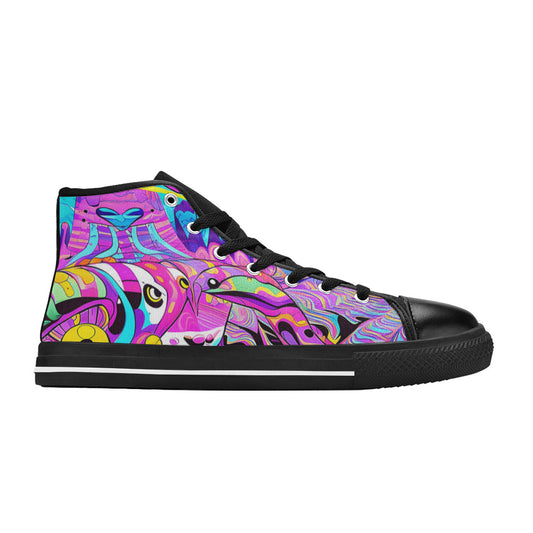 MEN'S Trip Art 2 Men’S High Top Canvas Cottagecore Custom Shoes