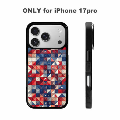iPhone 17 Pro Case — Small American Flag Stars And Galaxy, Customized Protective Case