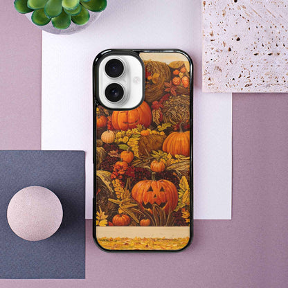 iPhone 16 Case — Autumn Pumpkin Patch Autumn Pumpkin Patch, Custom Print Case Cover