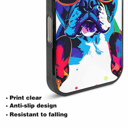 iPhone 15 Pro Max Case — French Bulldog Pop Art Pattern, Customized Protective Case