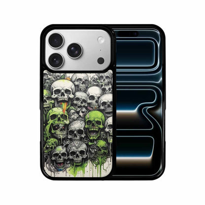 iPhone 17 Pro Case — Black Green Ink Rainbow From Gothic, Personalized Phone Case