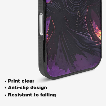 iPhone 16 Plus Case — Scary Horror Halloween Art Print Edge, Original Design Phone Case
