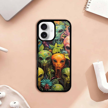 iPhone 17 Case — Aliens Pattern Hundreds Of Alien Scifi, Custom Made Phone Cover
