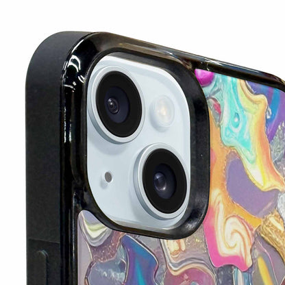 iPhone 15 Plus Case — Holographic Iridescent Shimmer Pattern Hundreds Of, Custom Phone Case