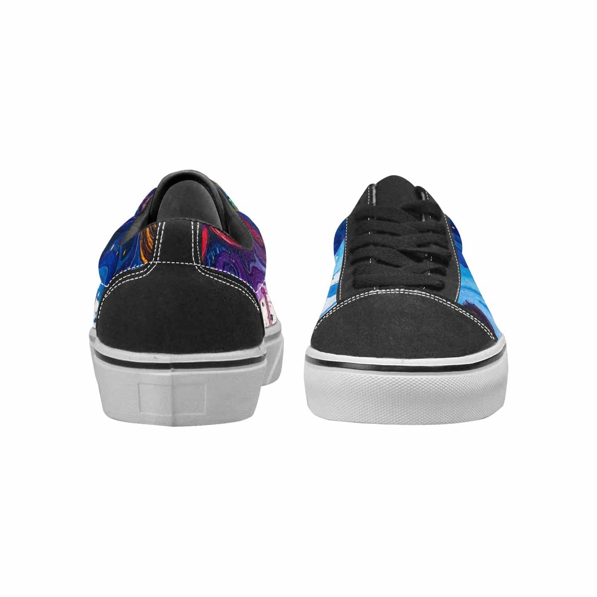 WOMEN'S Tie Lace-Up Canvas Wallpaper Art Custom Sneakers