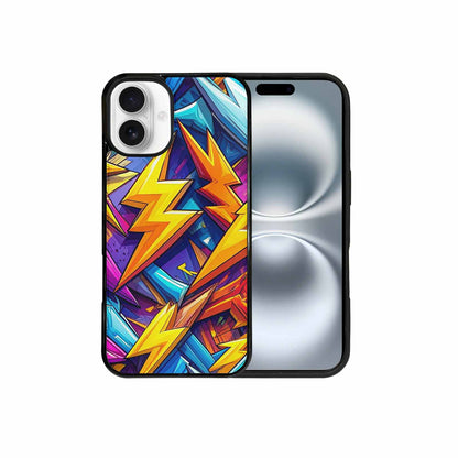 iPhone 16 Plus Case — Lightning Bolt Storm Pattern Hundreds Of, Original Design Phone Case