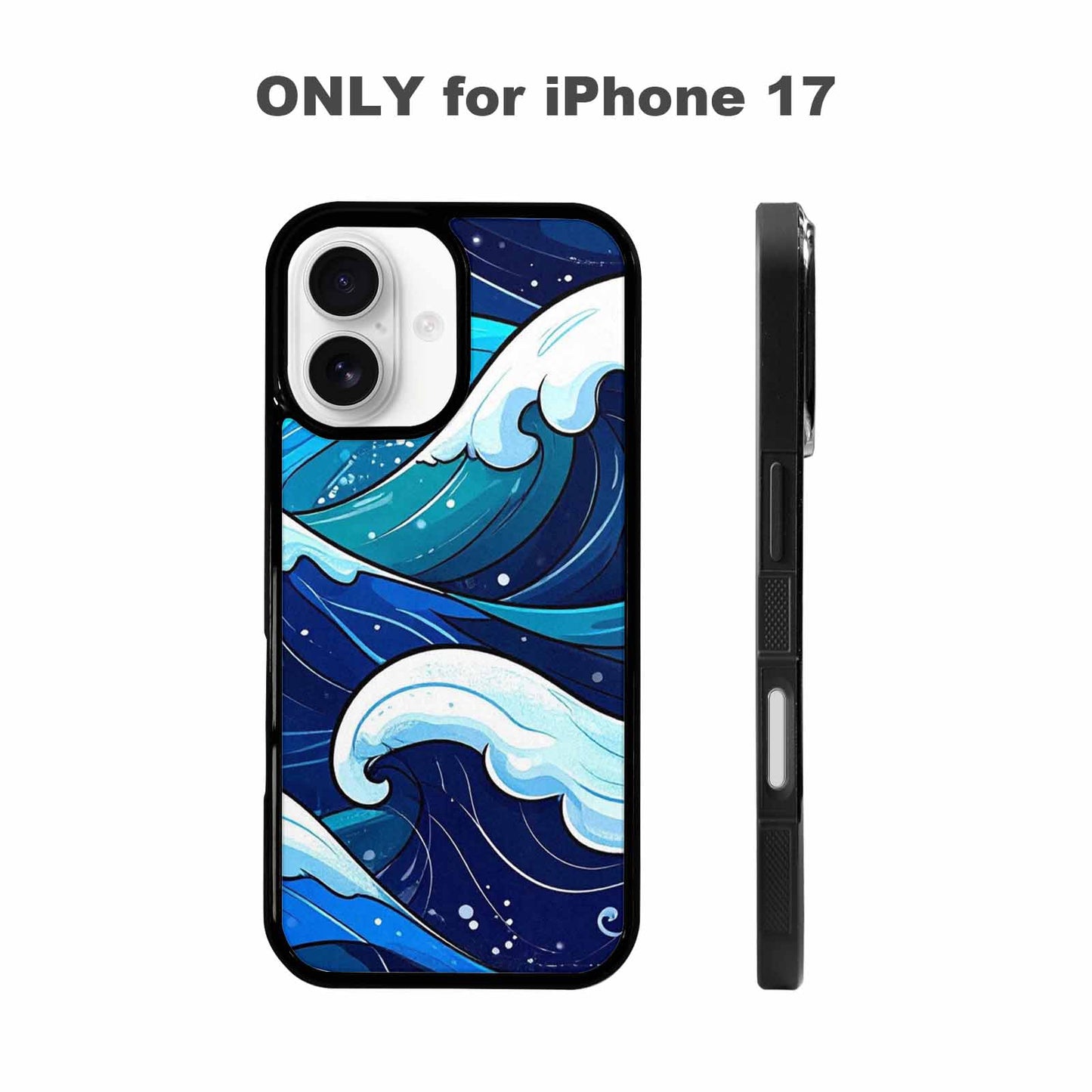 iPhone 17 Case — Glossy Winter Wave Cartoon Cute, Original Design Phone Case