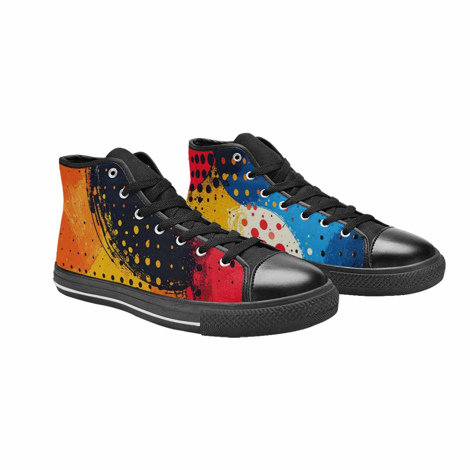 MEN'S Comic Book Halftone High Top Canvas Y2K Sneakers