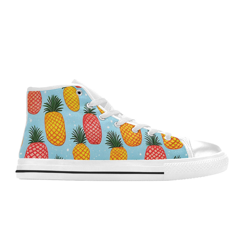 MEN'S Pineapples Please 2 Men’S High Top Canvas Dark Academia Custom Shoes