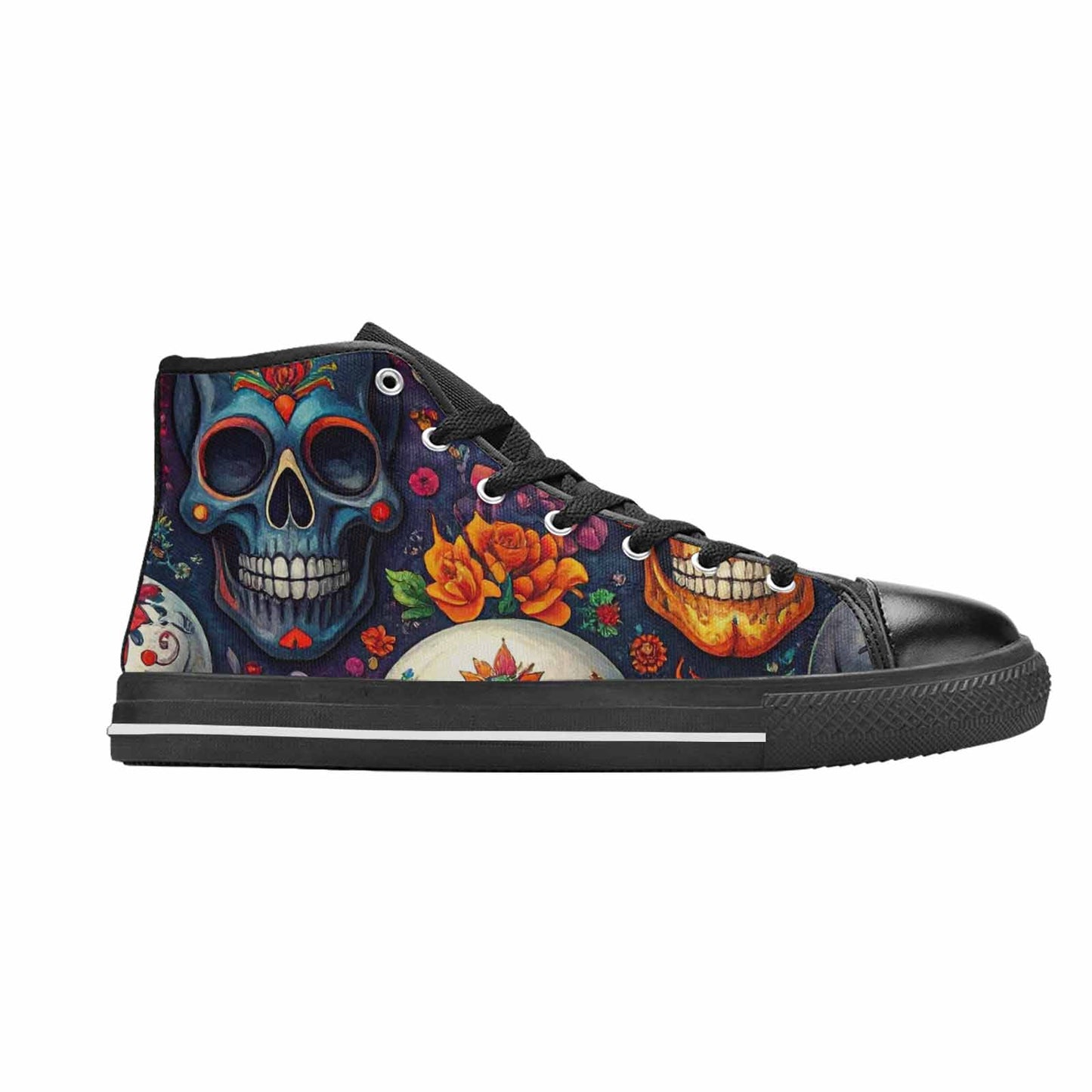 MEN'S Skull High Top Canvas Y2K Shoes