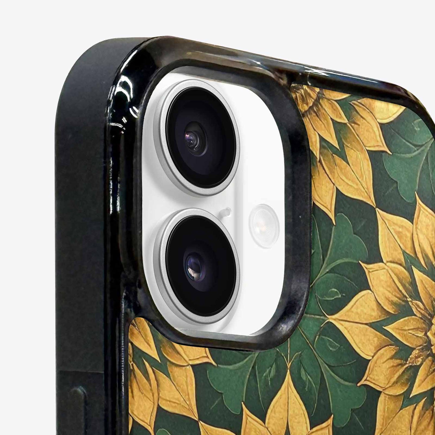 iPhone 16 Case — Sunflower Mandala Kaleidoscope Custom, Custom Phone Case