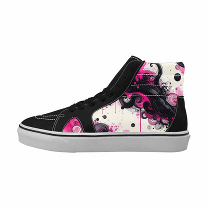 MEN'S Van Gogh Swirl High Top Canvas Dark Academia Custom Sneakers