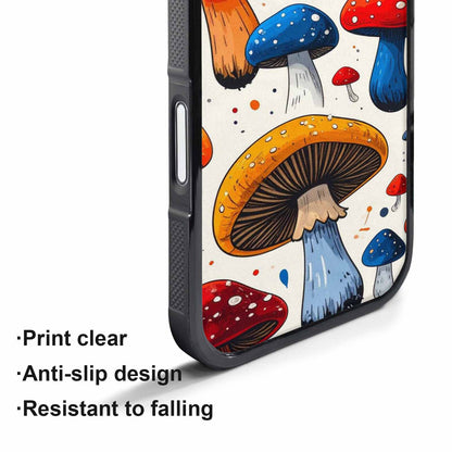 iPhone 17 Pro Case — Vivid Winter Mushroom Seamless Cartoon Cute, Unique Phone Case Design