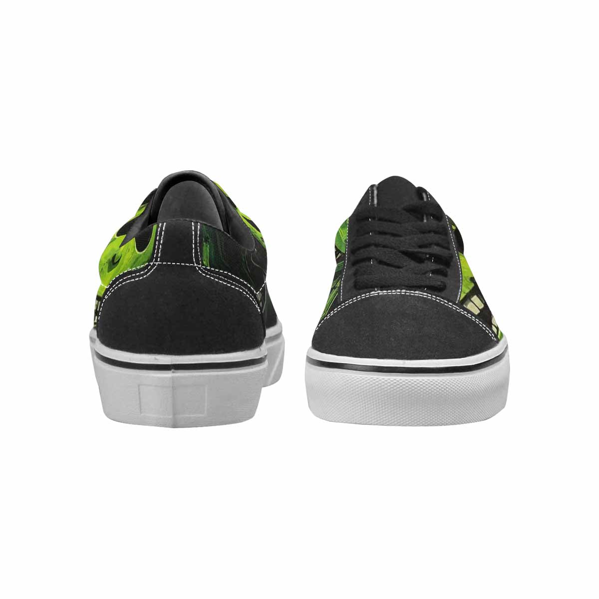 WOMEN'S Melting Moon Smiley Lace-Up Canvas Grunge Shoes