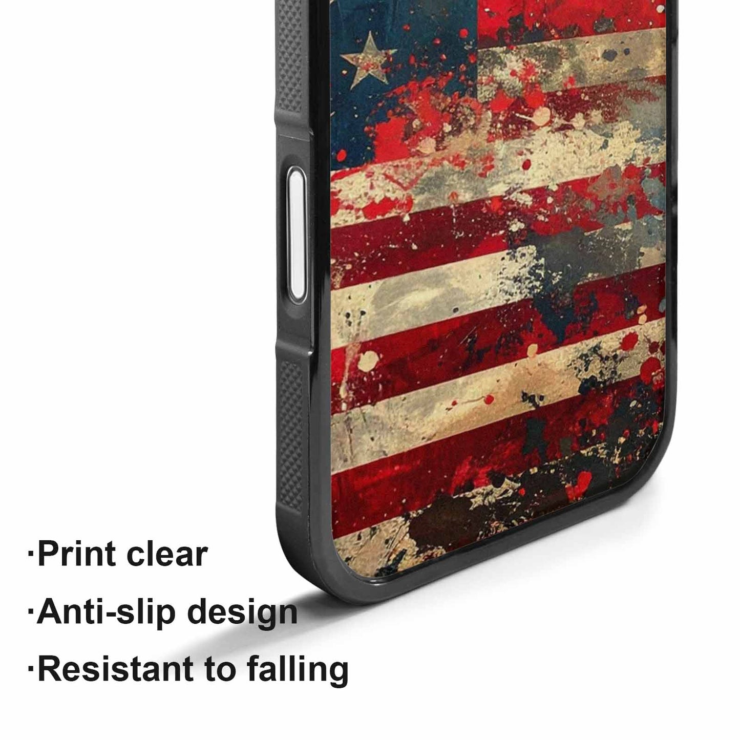 iPhone 17 Case — Small American Flag Stars Galaxy Space, Custom Phone Case