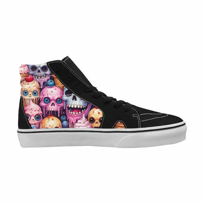 MEN'S Ice Cream Monsters  High Top Canvas Cottagecore Sneakers