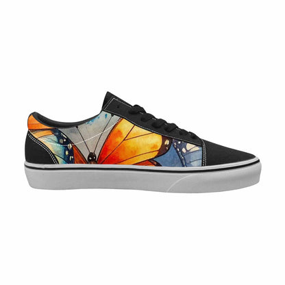 WOMEN'S Butterfly Wing Canvas Lace-Up Wallpaper Art Shoes