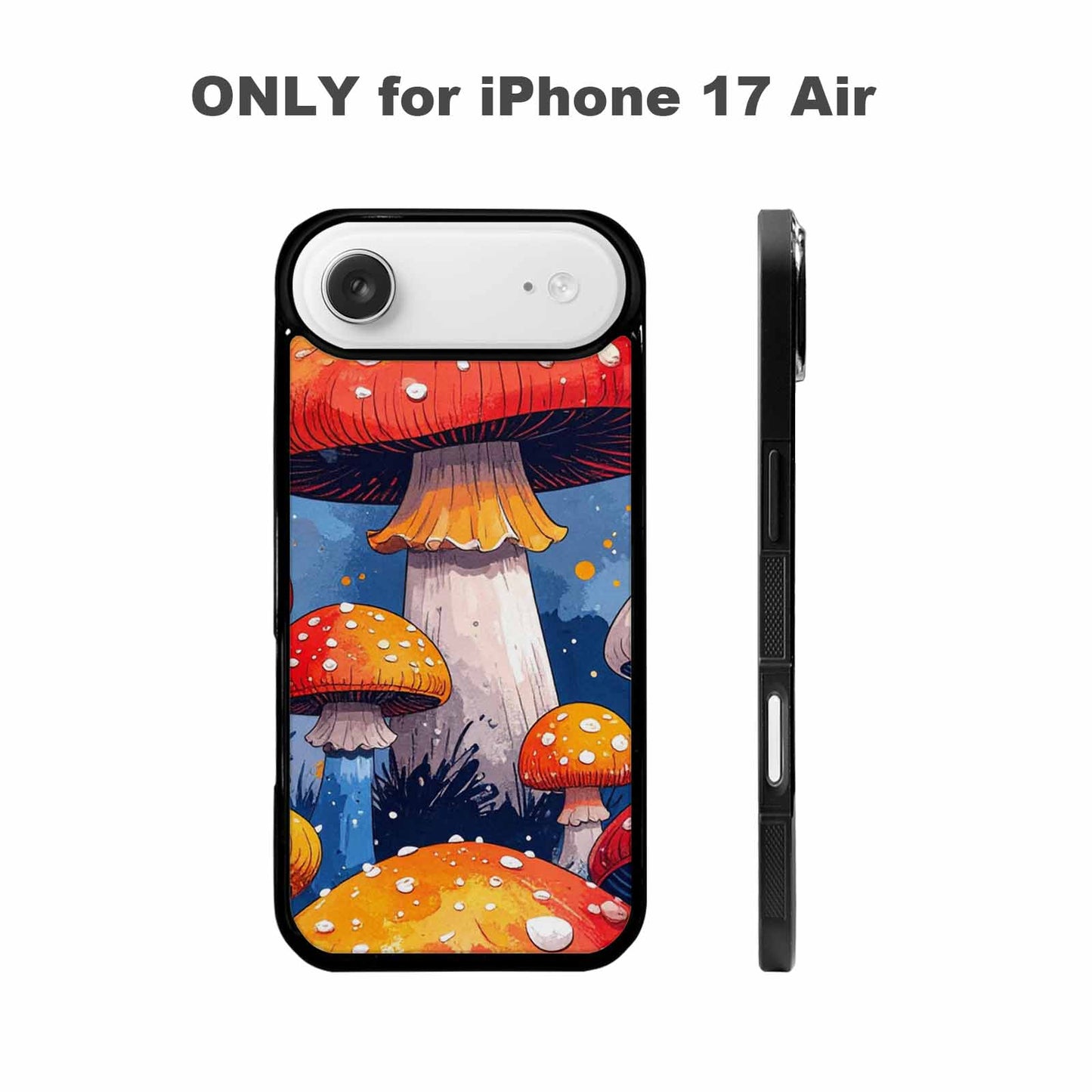 iPhone 17 Air Case — Vivid Winter Mushroom Seamless Cartoon Cute, Custom Printed Phone Case