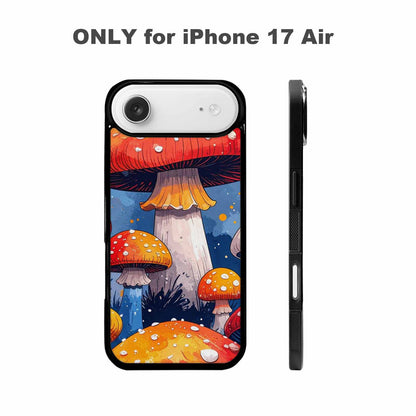 iPhone 17 Air Case — Vivid Winter Mushroom Seamless Cartoon Cute, Custom Printed Phone Case
