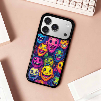 iPhone 17 Pro Case — Small Funny Looking Cartoon People Cartoon, Customized Protective Case