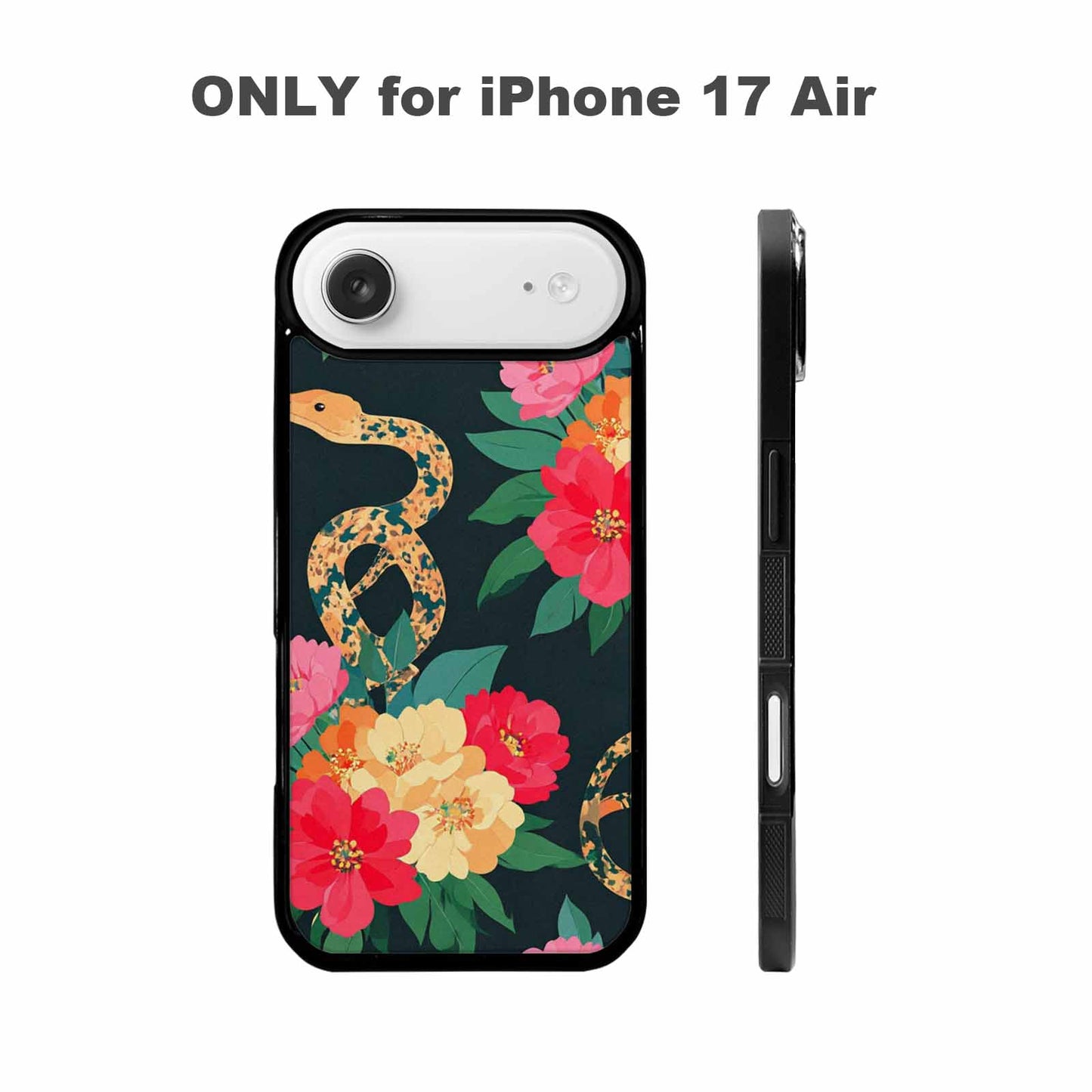 iPhone 17 Air Case — Snakes Print Floral Seamless Pattern Floral, Unique Phone Case Design