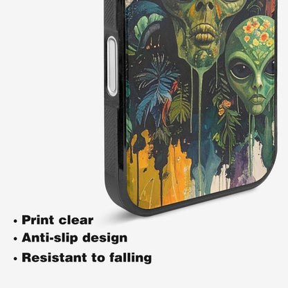 iPhone 16 Case — Aliens Pattern Hundreds Of Sma Bav, Custom Made Phone Cover