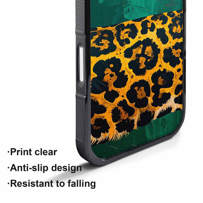 iPhone 17 Pro Case — Animal Print Leopard Wallpaper Pattern Animal, Custom Printed Phone Case