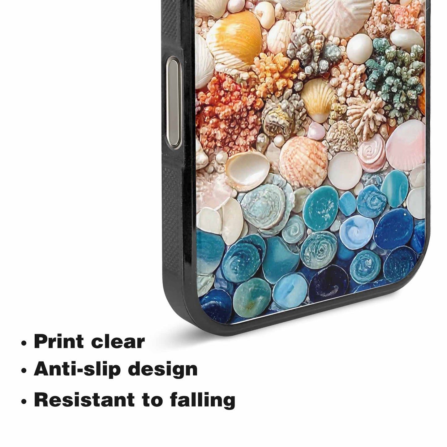 iPhone 15 Pro Max Case — Seashell Collage Seashell Collage Pattern Hundreds, Original Design Phone Case