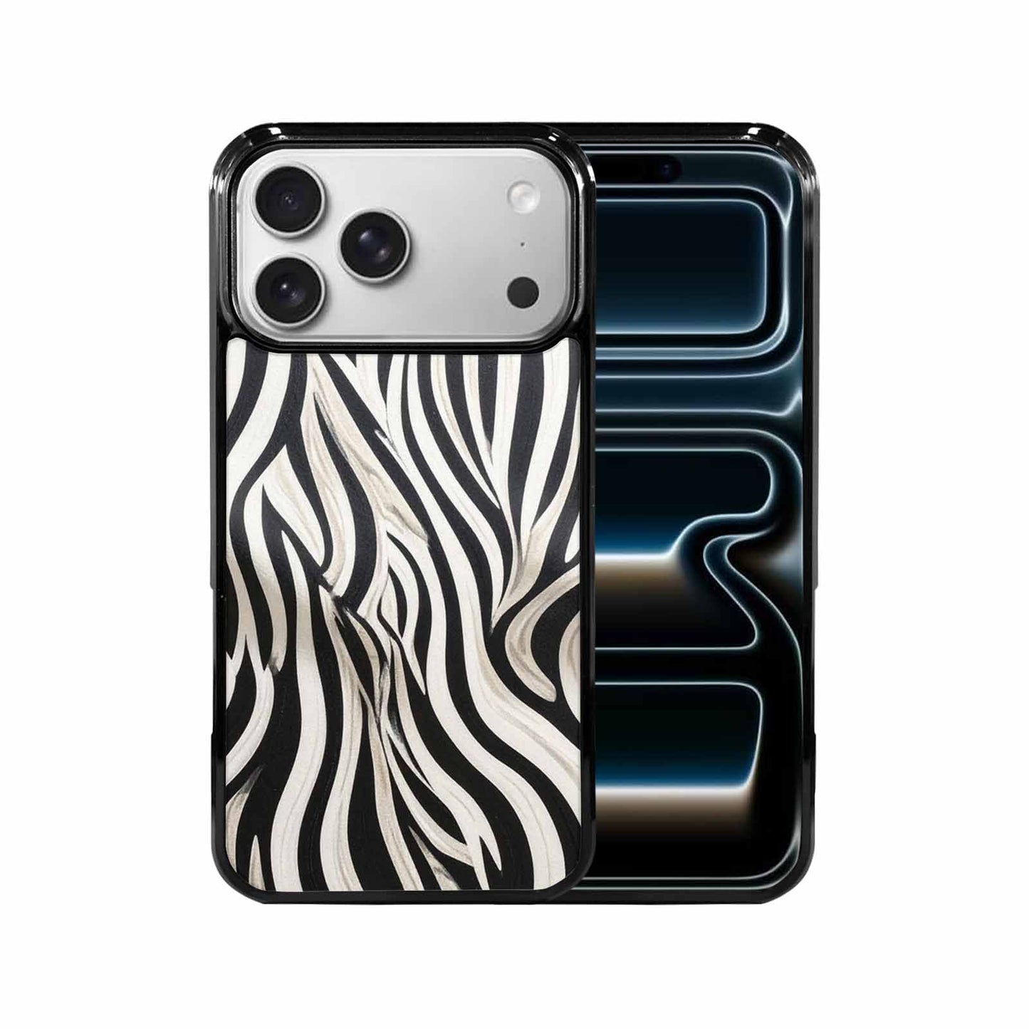 iPhone 17 Pro Max Case — Modern Zebra Stripe Print, Animal Print, Unique Phone Case Design