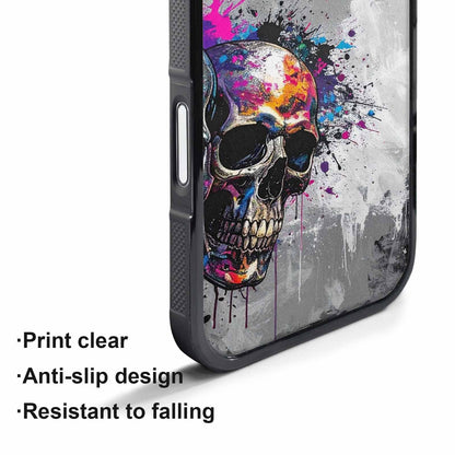 iPhone 17 Pro Max Case — Skull Dark Art Gothic Print Gothic, Custom Printed Phone Case