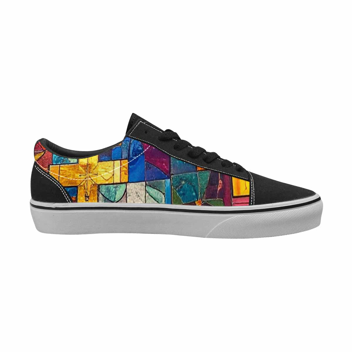 WOMEN'S Faith Cross Lace-Up Canvas Grunge Shoes
