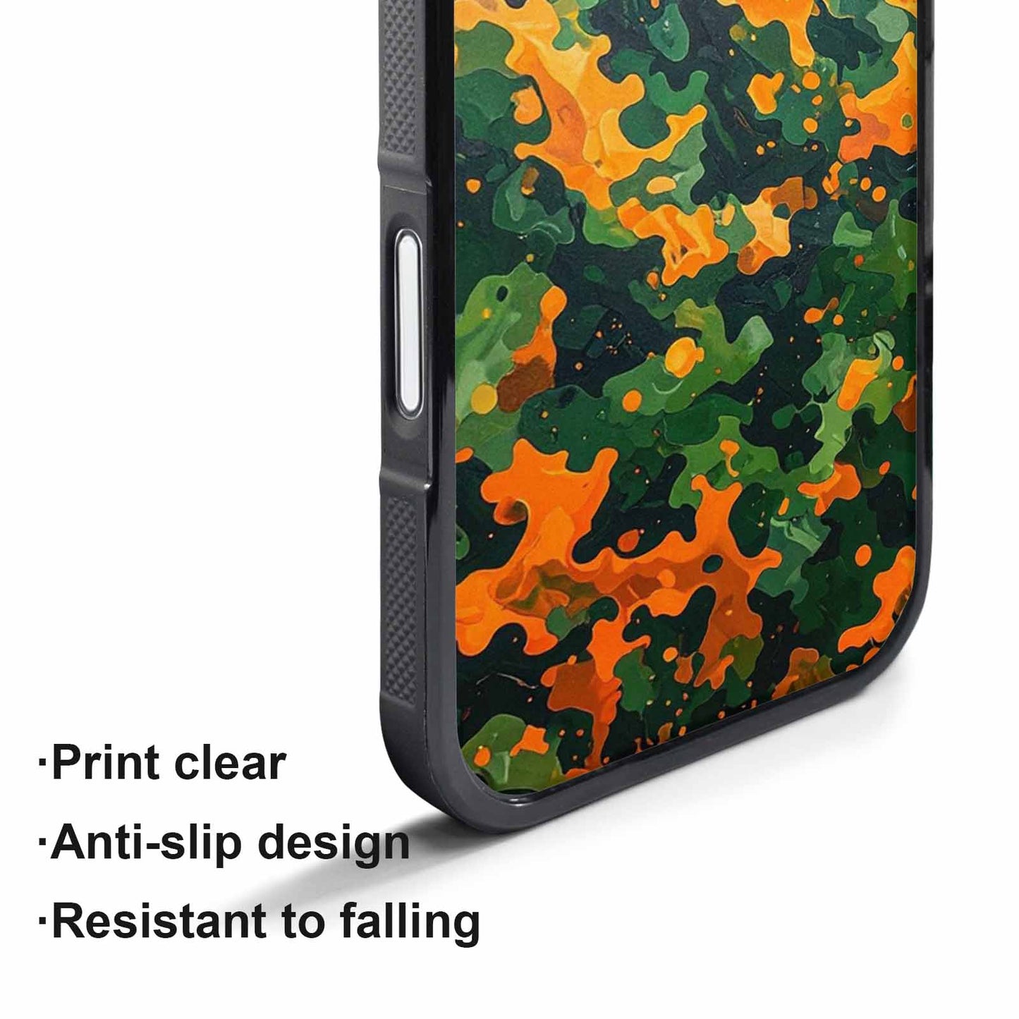 iPhone 17 Pro Case — Small Military Camouflage Blotch Pattern Camo, Customized Protective Case