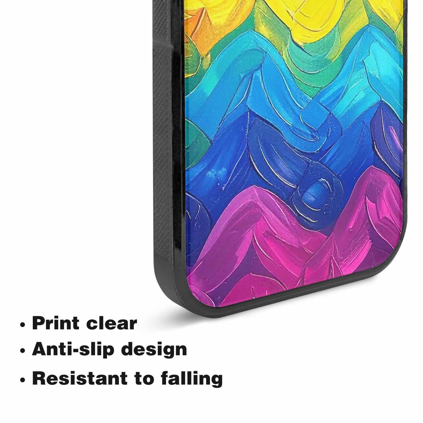 iPhone 15 Plus Case — Pansexual Flag Color Theme Small Rainbow, Unique Phone Case Design
