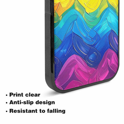iPhone 15 Plus Case — Pansexual Flag Color Theme Small Rainbow, Unique Phone Case Design