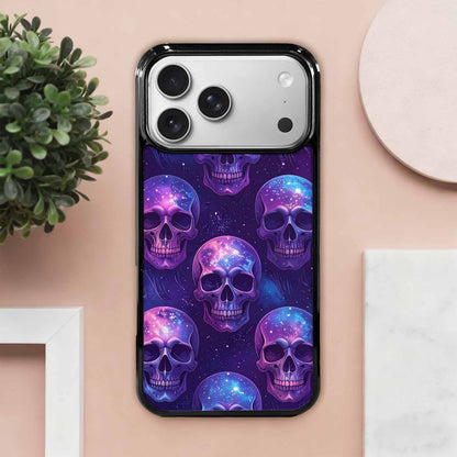 iPhone 17 Pro Max Case — Galaxy Skulls Art Seamless Gothic Skulls, Original Design Phone Case