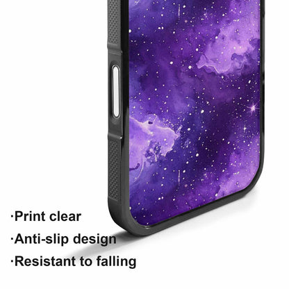 iPhone 17 Case — Galaxy Art Purple Nebula Galaxy Space, Custom Designed Case Cover