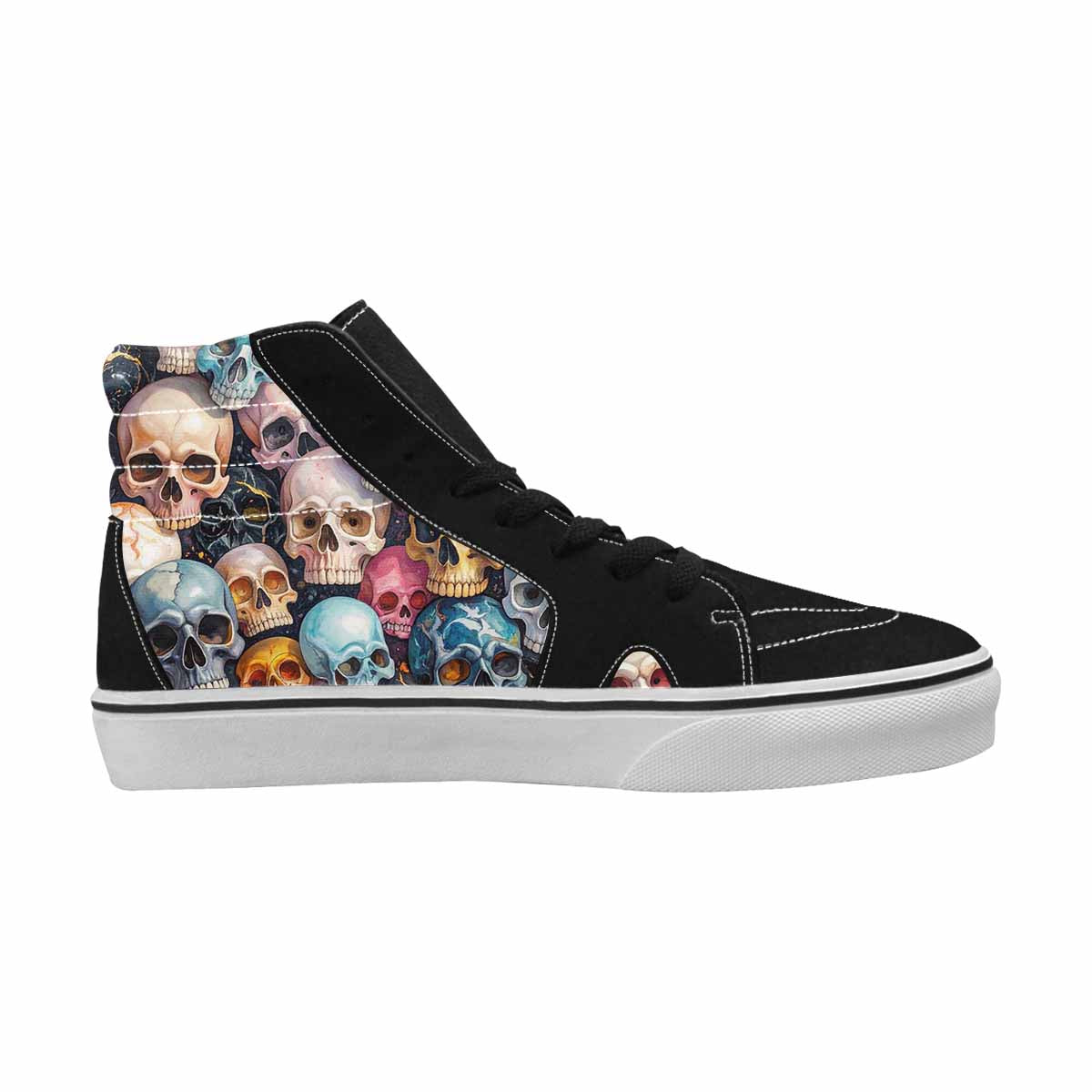 MEN'S Skulls  Marble Skulls High Top Canvas Dreamcore Custom Shoes