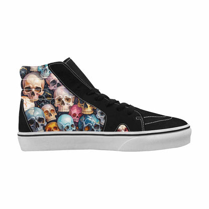 MEN'S Skulls  Marble Skulls High Top Canvas Dreamcore Custom Shoes