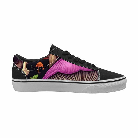 MEN'S Mushroom Skull Canvas Lace-Up Neon Fantasy Shoes