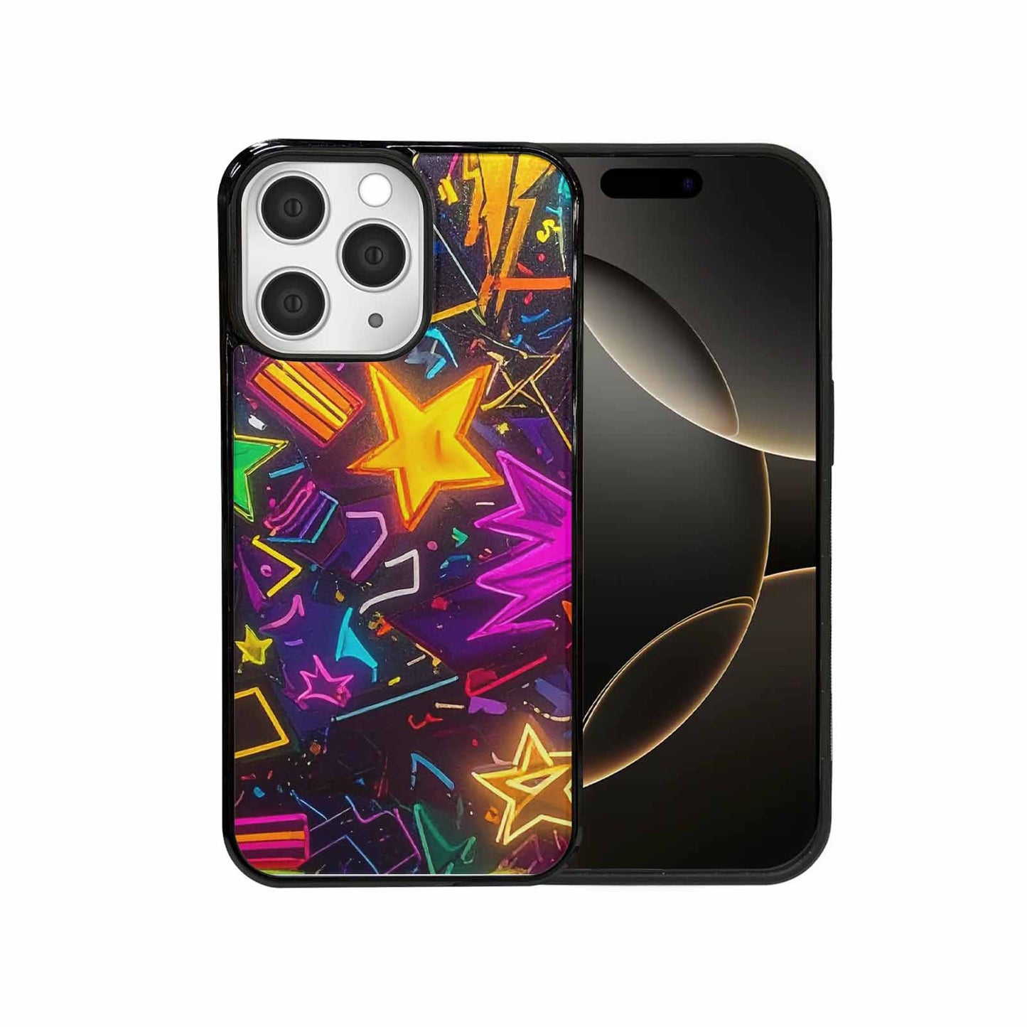iPhone 15 Pro Max Case — 80s Retro Motif 80s Retro Motifs, Custom Print Case Cover