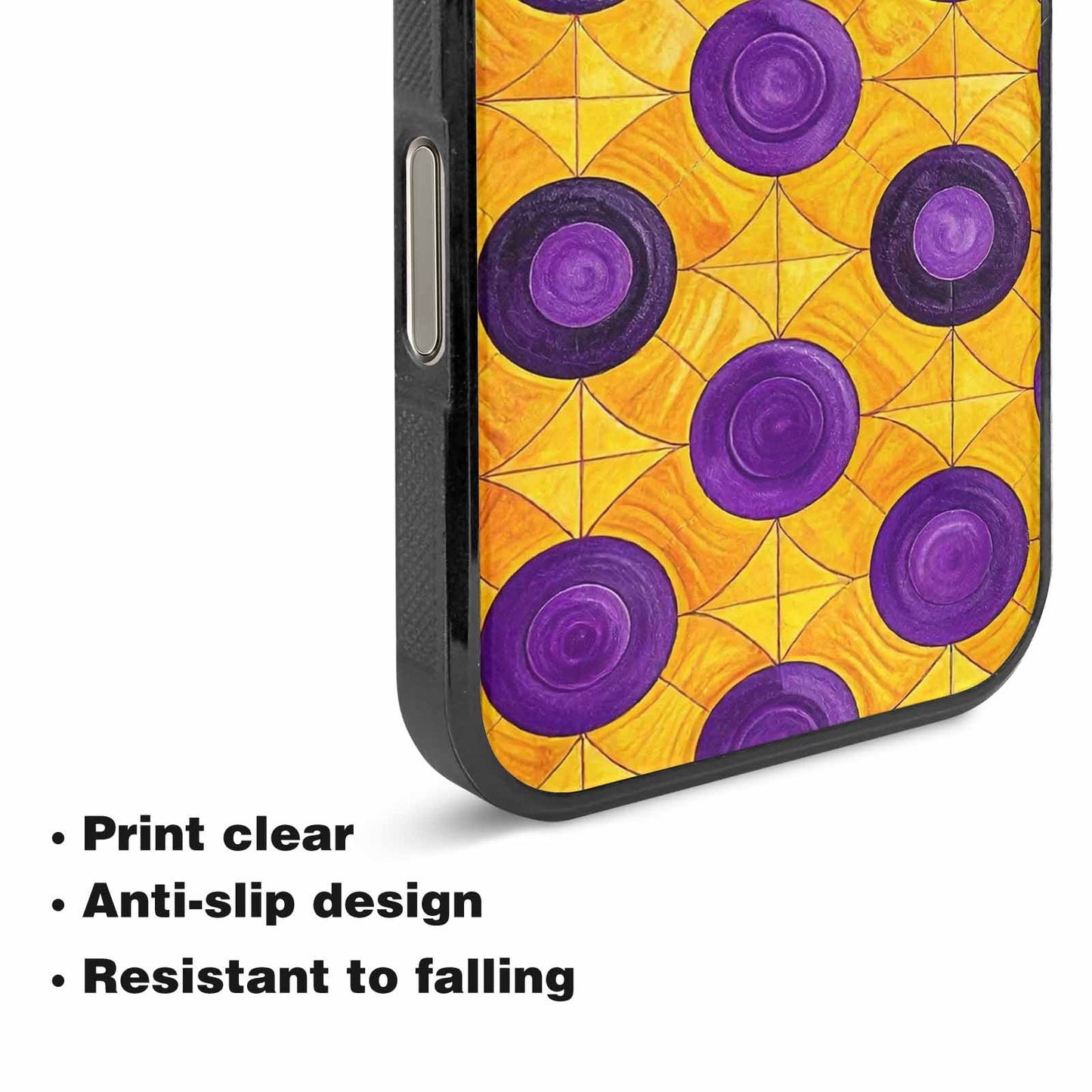 iPhone 16 Pro Case — Intersex Flag Color Theme Small Rainbow, Customized Protective Case