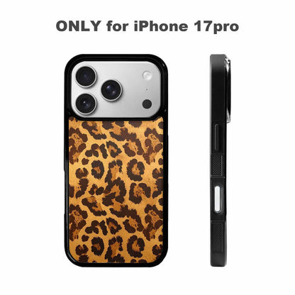 iPhone 17 Pro Case — Classic Leopard Print Warm Golden Animal, Customized Protective Case