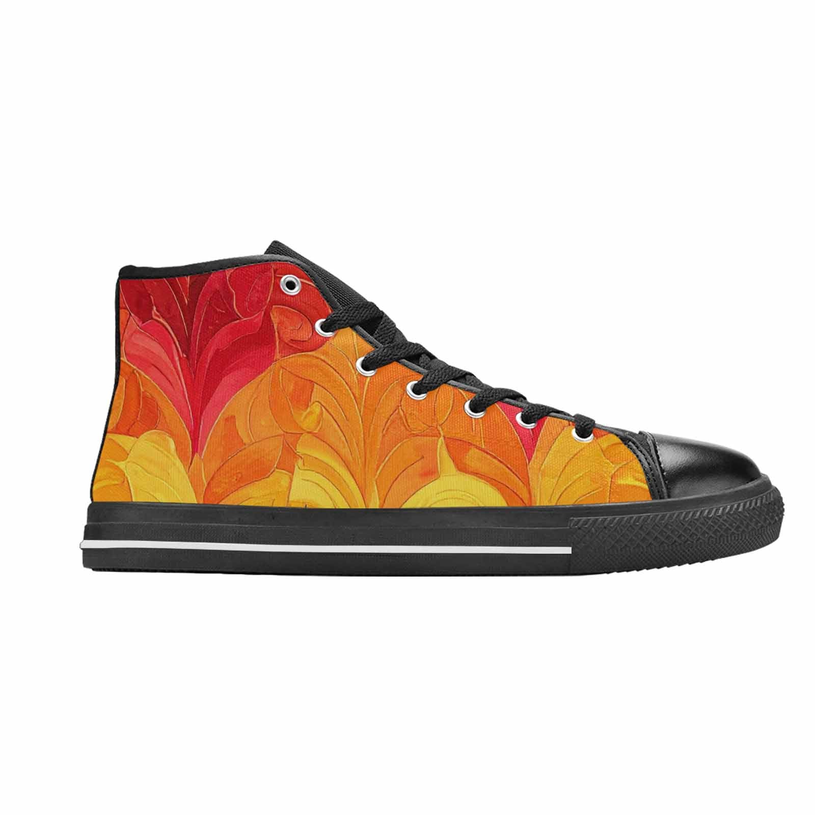 MEN'S Rainbow Pride Flag High Top Canvas Vivid Shoes